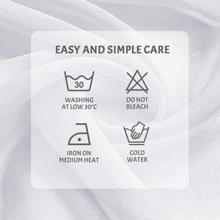 Cortinas Translúcidas 140x300cm Blancas