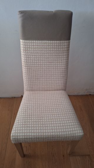 Silla de comedor con estampado