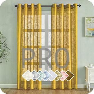 Cortinas Amarillo Mostaza