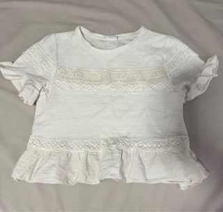Blusa Zara Niña Blanca
