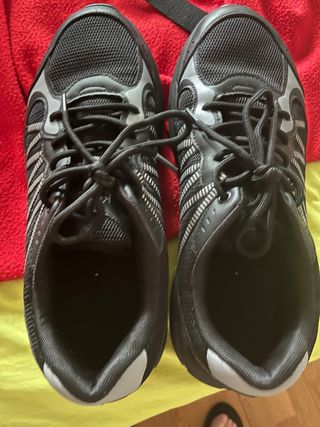 Zapatos Deportivos Senderismo/Gimnasio Negro/Plata