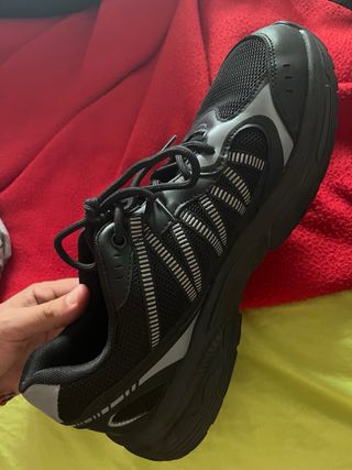 Zapatos Deportivos Senderismo/Gimnasio Negro/Plata