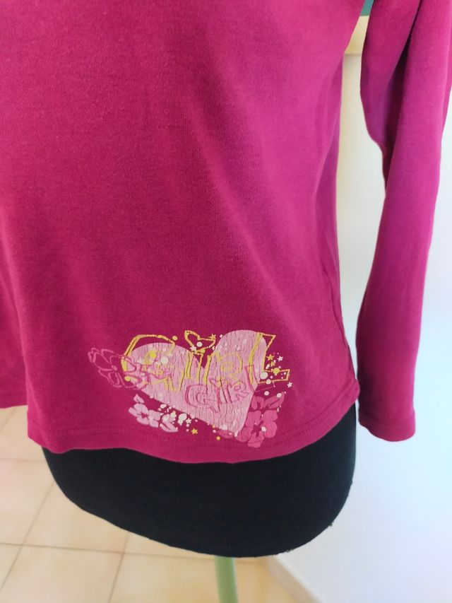 Maglia ragazza con stelle e cuore