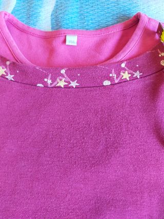 Maglia ragazza con stelle e cuore