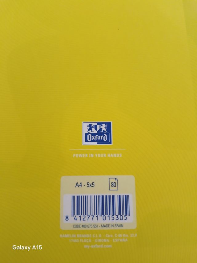 Cuaderno Oxford A4 perfecto estado 
