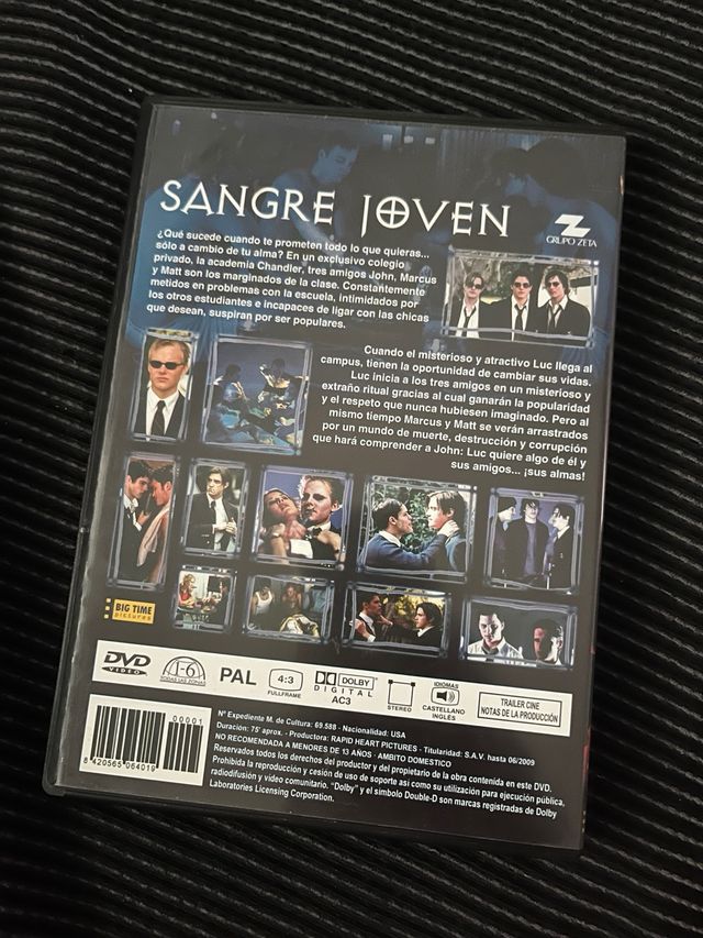 DVD Sangre Joven Suspense Terror Español