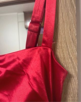 Vestido Fiesta Rojo Eléctrico Largo