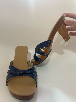 Tacones de madera 