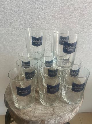 12 Vasos Ballantine's Hostelería