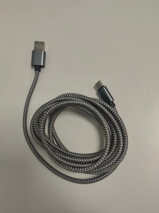 Cable USB a Micro USB 2m Plateado