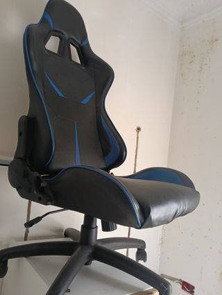 Silla Gaming/Estudio Negra y Azul