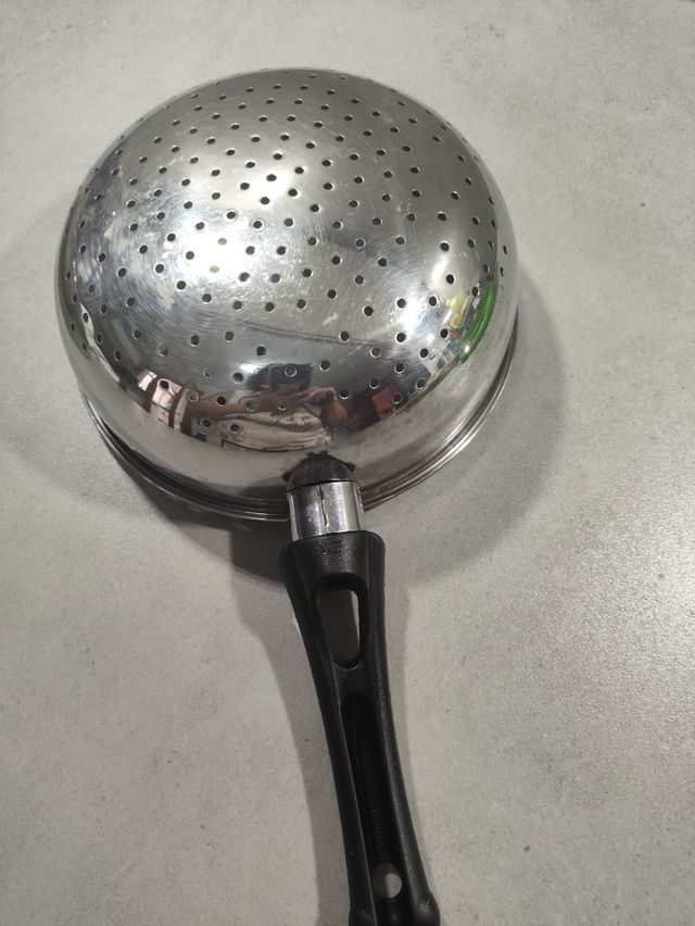 Cuenco y colador acero inoxidable