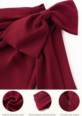 Vestido de cóctel largo con un solo hombro Talla L