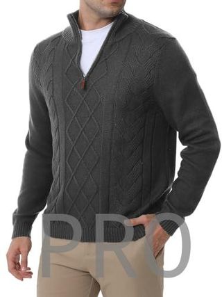 Jersey de Hombre de Cuello Alto con Cremallera