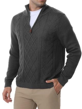 Jersey de Hombre de Cuello Alto con Cremallera