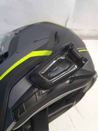 Casco Moto HJC Negro y Amarillo