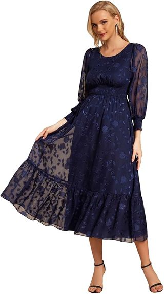 Vestido de Fiesta Elegante Mujer Talla 52