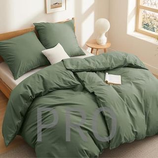 Ropa de cama verde oliva 135x200cm