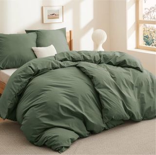 Ropa de cama verde oliva 135x200cm