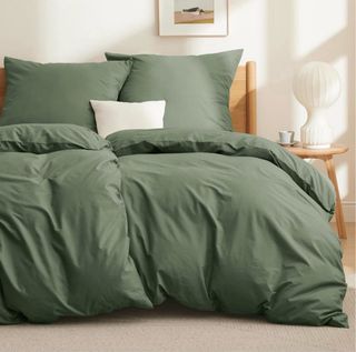 Ropa de cama verde oliva 135x200cm