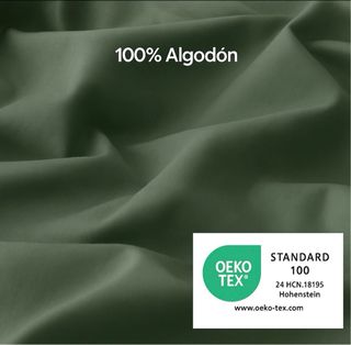 Ropa de cama verde oliva 135x200cm