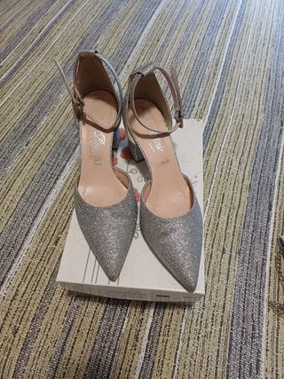 GINGER & ROSE Scarpe Argento Cerimonia