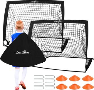 Set 2 Porte Calcio Bambini 120cm Nuove EA010