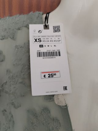 ZARA, Talla XS (da talla), NUEVA