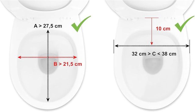 PEPE - Alzata per WC per adulti con coperchio alta 15 cm