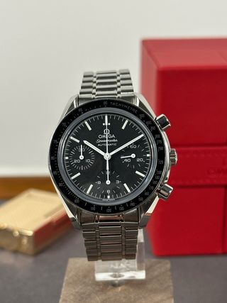 Omega Speedmaster Reduced Zafiro 39mm Negro