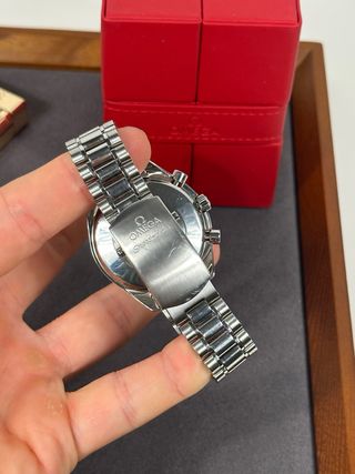 Omega Speedmaster Reduced Zafiro 39mm Negro