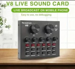 Scheda audio/mixer USB esterno V8 +cavi