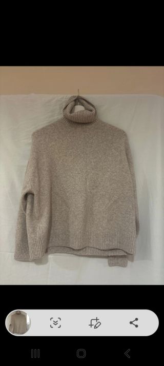 Jersey Oysho Lana Cuello Alto Beige