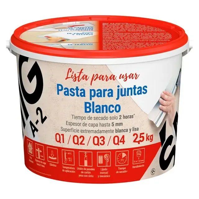 Pasta blanca per a juntes de Pladur Smig A-2