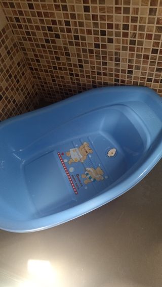 Bañera para bebé azul