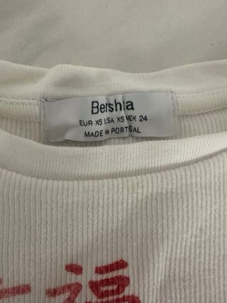 Camiseta Bershka Blanca Dragón Chino