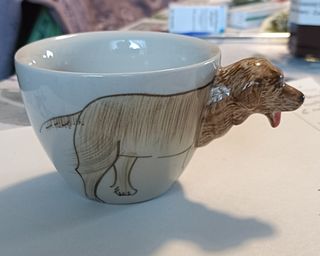 Tazza da tè in ceramica con manico testa labrador