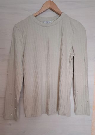 Jersey Lefties perlas mangas beige XL