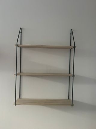 Estantería Sklum Madera y Metal Negra