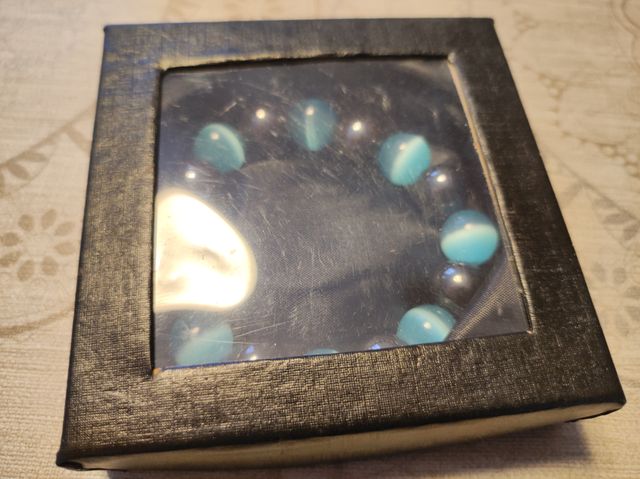 Pulsera Azul y Plata.