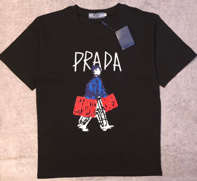 Camiseta Prada Hombre Negra Talla L Ref-54300