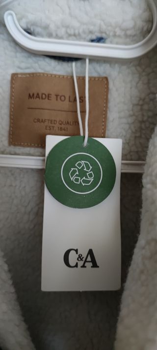 Chaqueta vaquera C&A invierno con borreguito NUEVA
