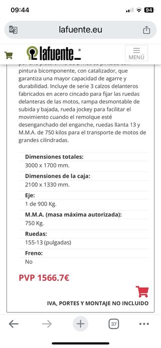 Remolque Moto-Quad VII (3 motos)