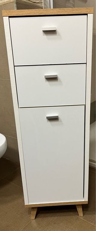Mueble baño/multiusos madera y plástico