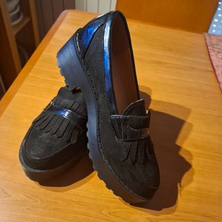 Zapatos Mocasines . .Mujer Negros
