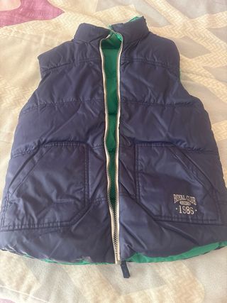 Chaleco niño reversible 10-12 años