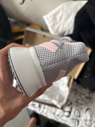 Zapatillas Adidas Gris y Rosa