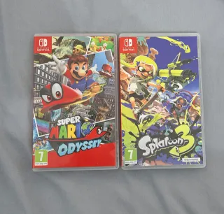 Super Mario Odyssey y Splatoon 3 para switch