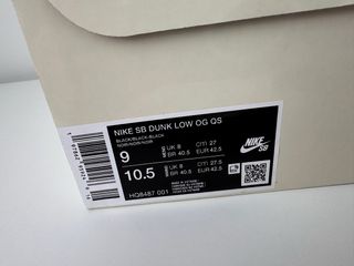 Nike Dunk Low Supreme x Supreme 94 Negro  42.5 9us