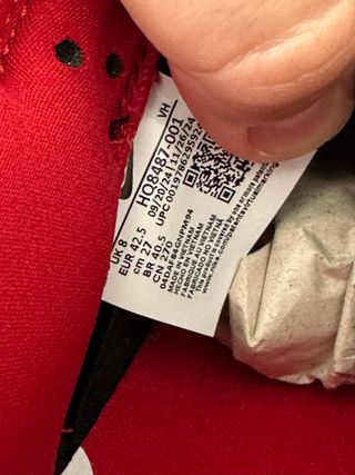 Nike Dunk Low Supreme x Supreme 94 Negro  42.5 9us